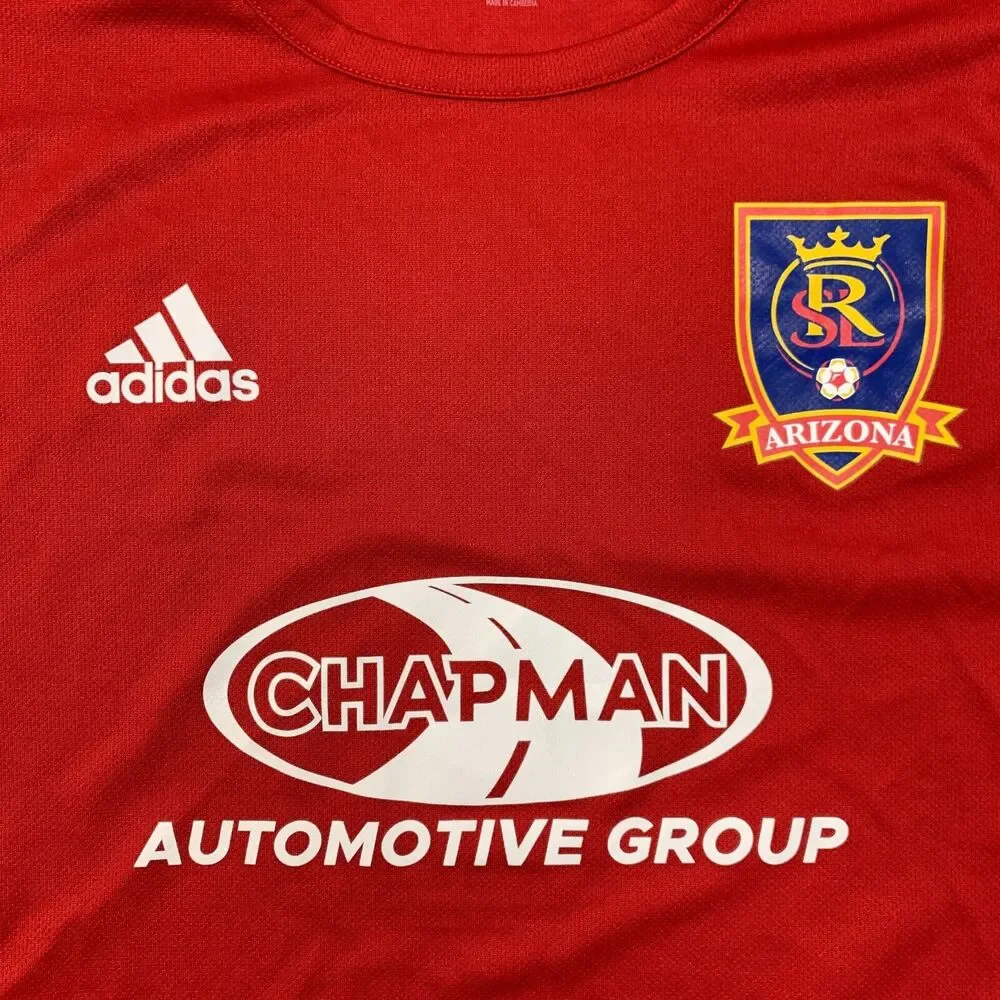 Adidas Real Salt Lake Arizona Jersey Mens S Small Red Aeroready Soccer Shirt